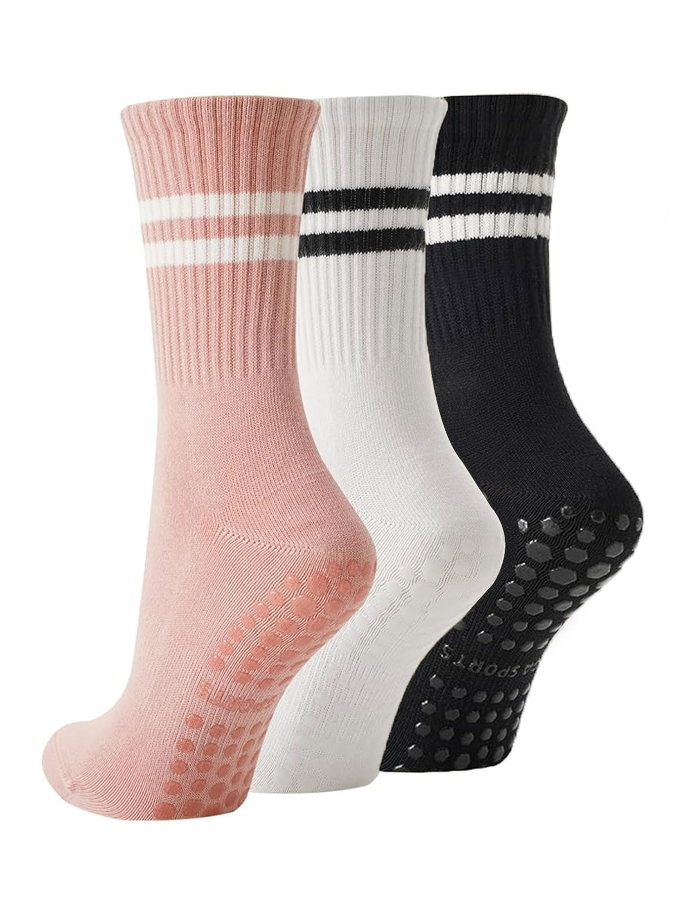 Medias Para Pilates Y Yoga - 3 paires de chaussettes de yoga,
